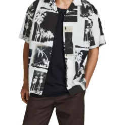 Top 10 🤩 Jack & Jones Pasedena Resort Short Sleeve 👕 Shirt In Whisper White 🧨