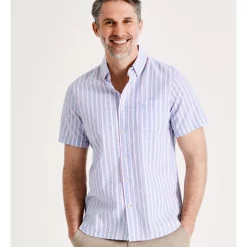 Best Pirce 🤩 Reserve Bahama Seersucker Stripe 👕 Shirt Short Sleeve In Pink ⭐