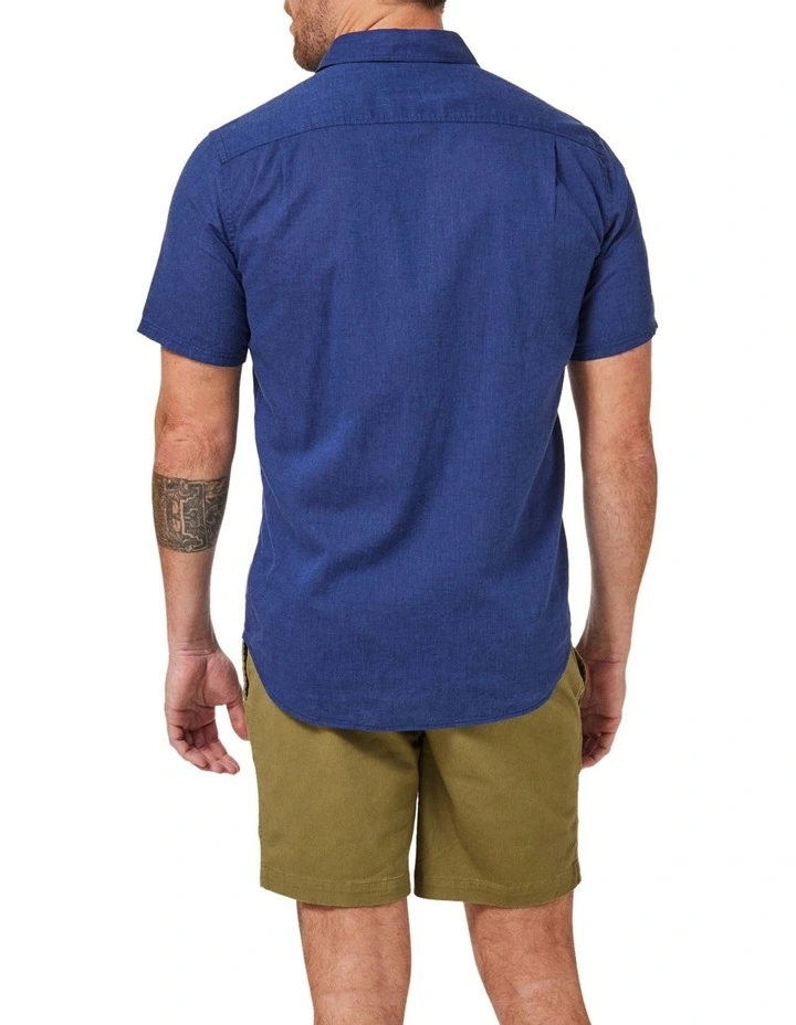 Outlet π Blazer Louis Linen Blend π Shirt In Navy π - Image 2