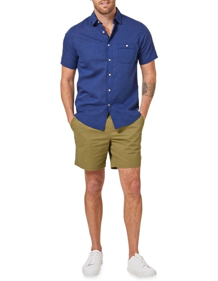 Outlet π Blazer Louis Linen Blend π Shirt In Navy π - Image 3