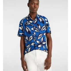 Cheap 🧨 Yd. Aby Abstract 👚 Shirt In Blue 🛒