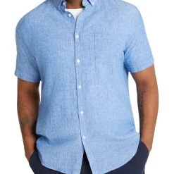 Best Pirce 😍 Johnny Bigg Tahiti Linen Blend 👚 Shirt In Cobalt 🔔