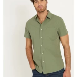 Top 10 💯 Maddox Daltry Dobby Short Sleeve 👕 Shirt Khaki 🧨
