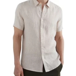 Flash Sale 🎉 French Connection Linen Classic Fit 👚 Shirt In Oatmeal 👍