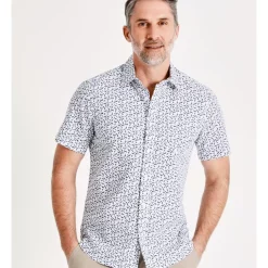 Flash Sale 🛒 Reserve Killer Whale Print Short Sleeve 👕 Shirt In White 🎁