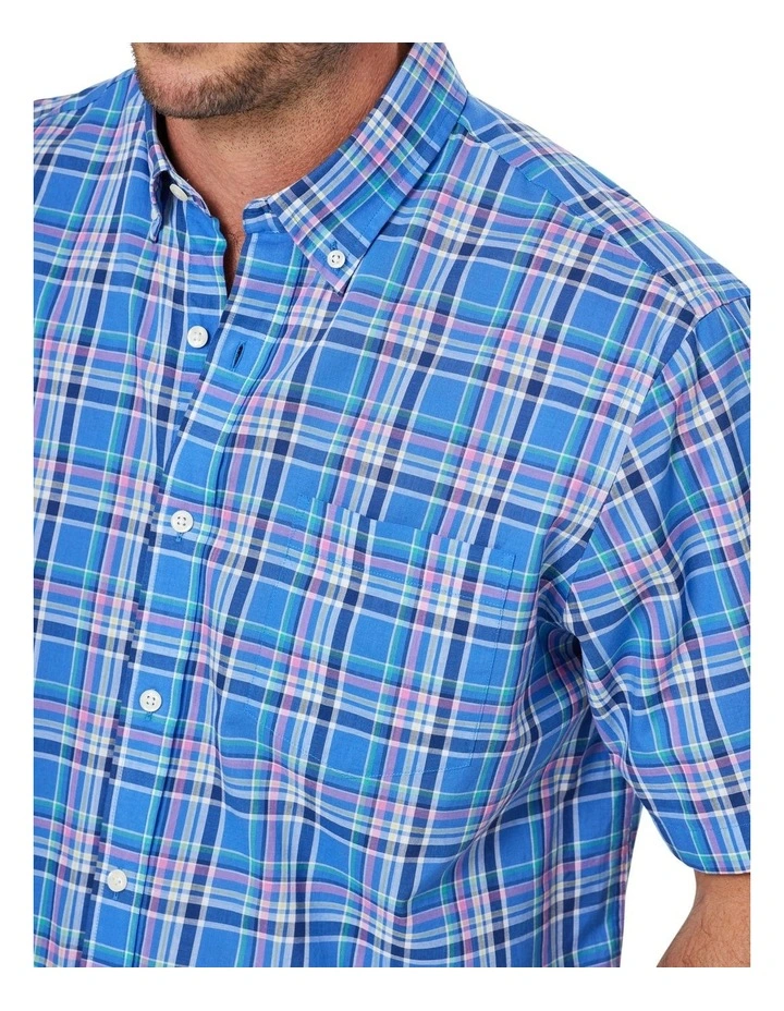 Best Pirce π Gazman Casual Slub Check Short Sleeve π Shirt In Multi π - Image 3