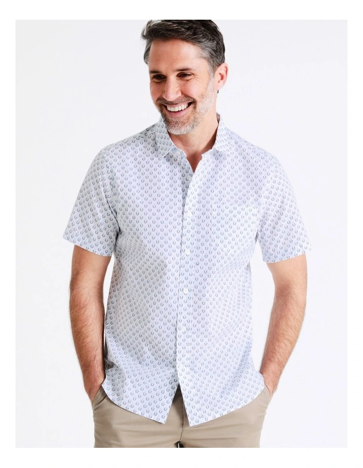 Deals π₯° Reserve Kirkby Short Sleeve Print π Shirt In White π - Image 4