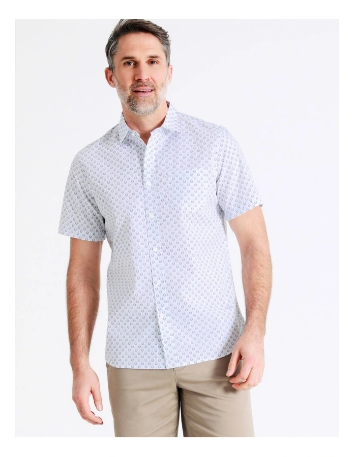 Deals π₯° Reserve Kirkby Short Sleeve Print π Shirt In White π - Image 6