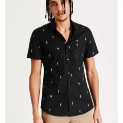 Best reviews of ✔️ Kenji Cole Convo Print Short Sleeve 👚 Shirt In Black 🥰