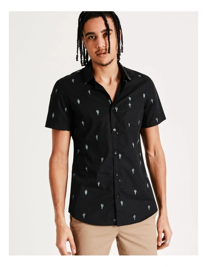 Best reviews of βοΈ Kenji Cole Convo Print Short Sleeve π Shirt In Black π₯°