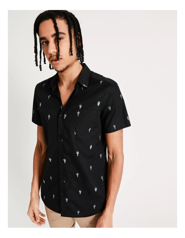 Best reviews of βοΈ Kenji Cole Convo Print Short Sleeve π Shirt In Black π₯° - Image 3