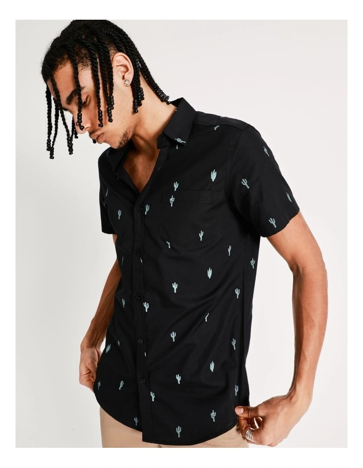 Best reviews of βοΈ Kenji Cole Convo Print Short Sleeve π Shirt In Black π₯° - Image 4