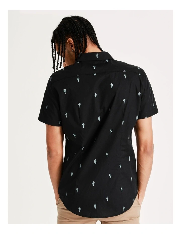 Best reviews of βοΈ Kenji Cole Convo Print Short Sleeve π Shirt In Black π₯° - Image 6