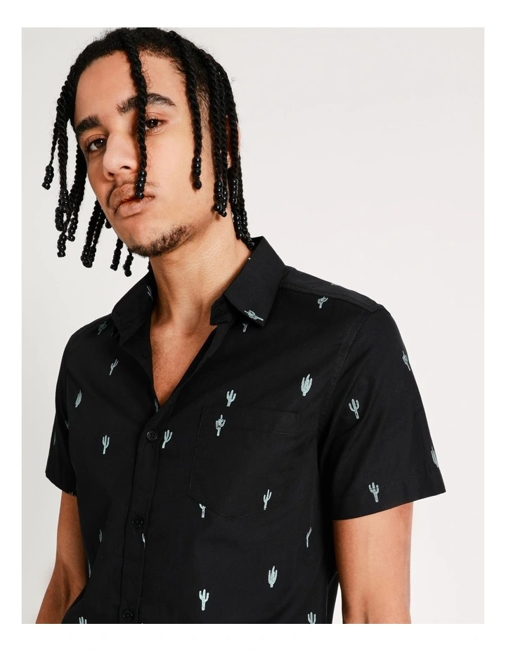 Best reviews of βοΈ Kenji Cole Convo Print Short Sleeve π Shirt In Black π₯° - Image 7