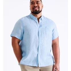 Discount 🧨 Reserve Bodega Linen 👕 Shirt Light Blue 👏