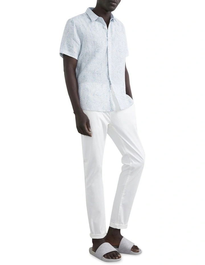 Outlet π₯° French Connection Leaf Linen Classic Fit π Shirt π - Image 3