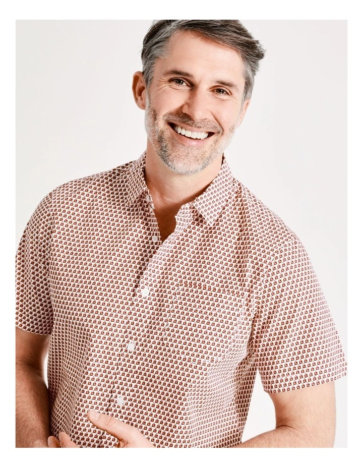 Best Pirce β Reserve Melville Print Short Sleeve π Shirt In Red β€οΈ - Image 4